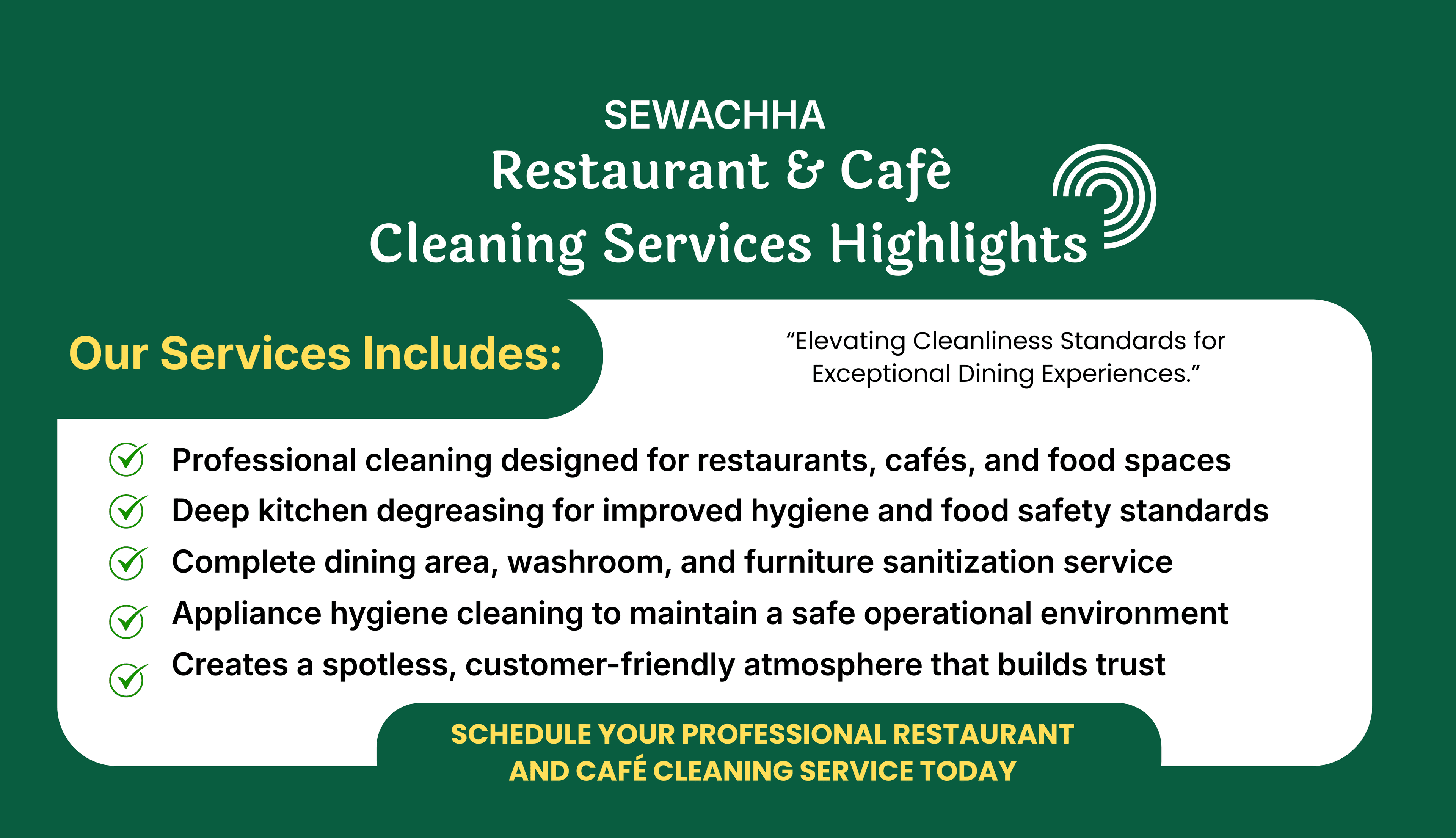 Restaurant & Café Cleaning