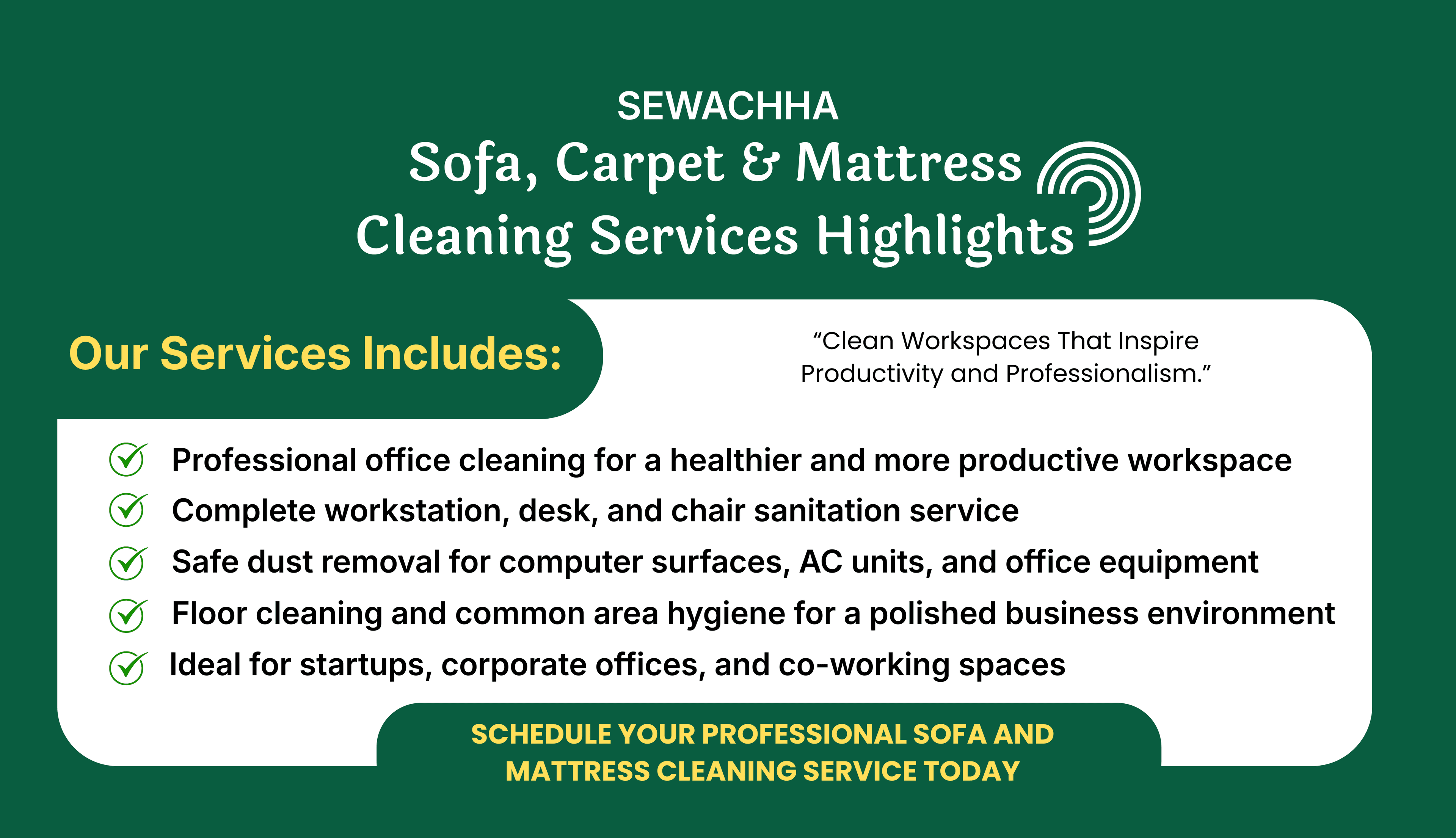 Sofa, Carpet & Mattress Cleaning