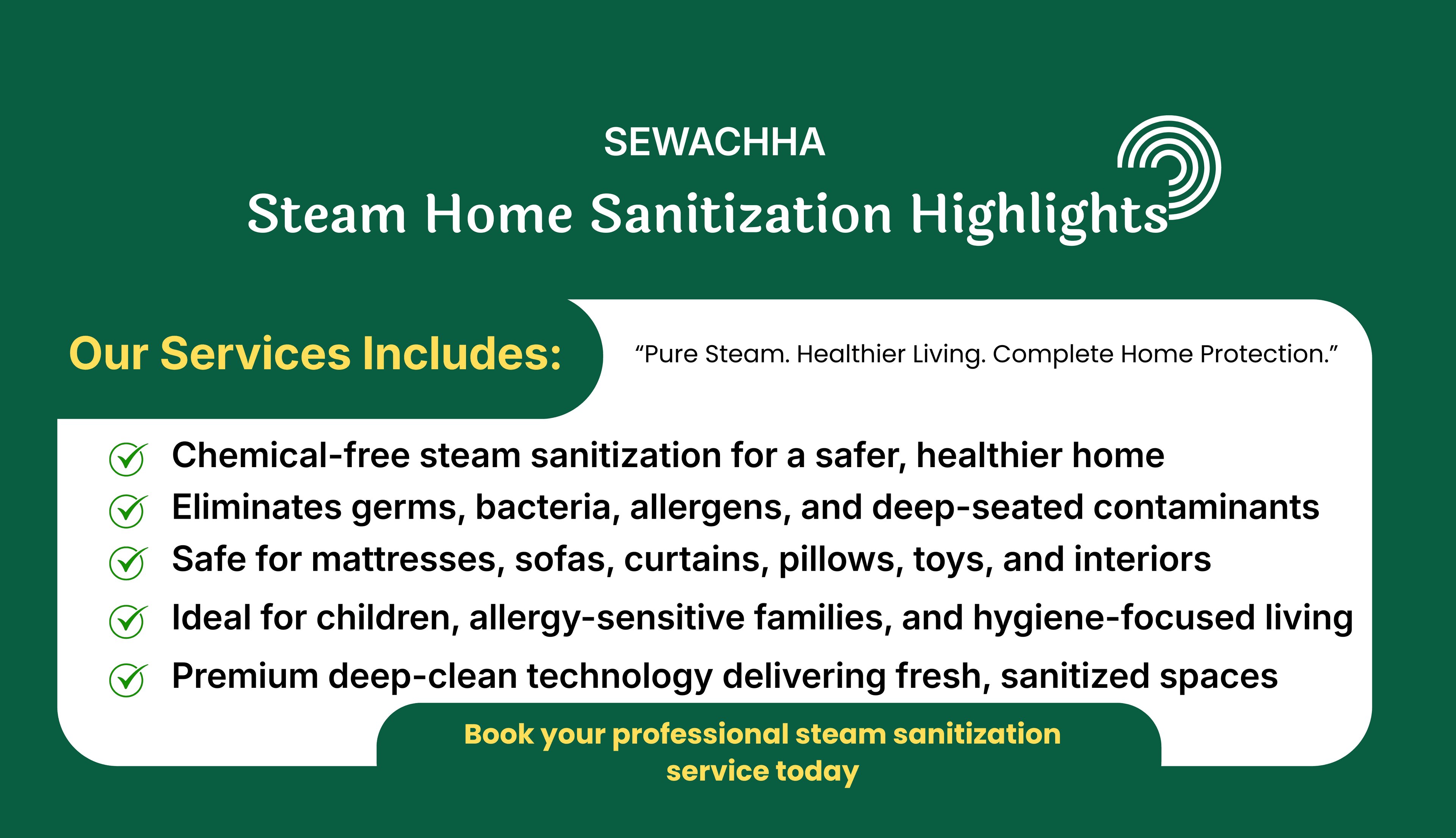 Steam Home Sanitization